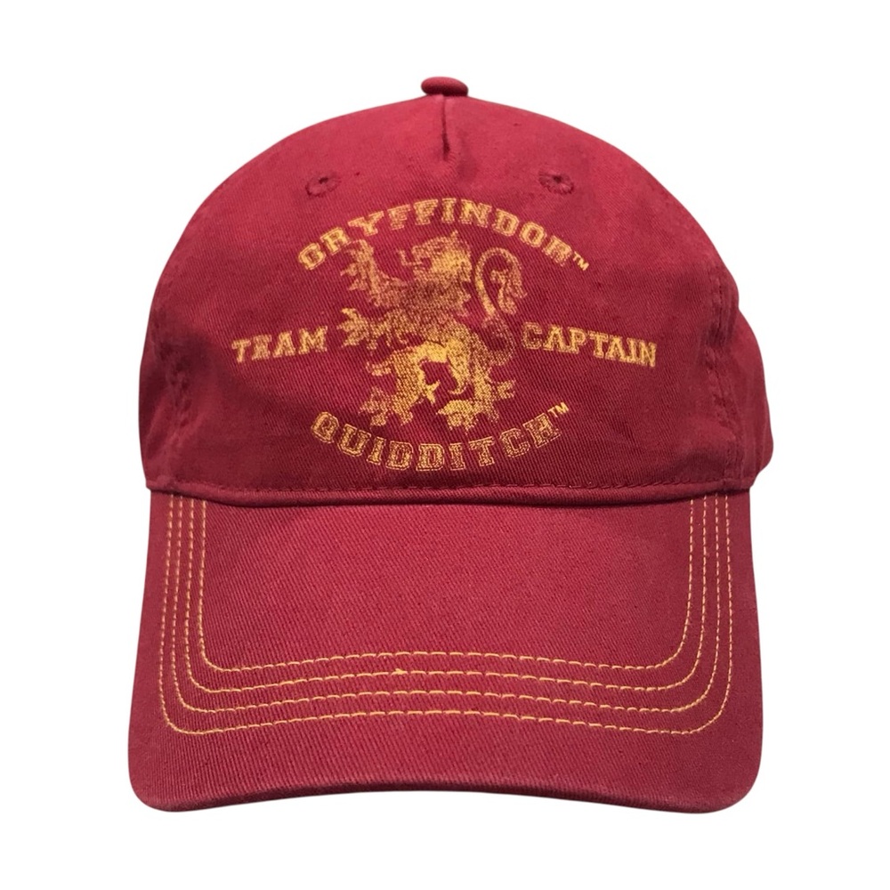 Harry Potter Gryffindor Team Captain Cap Hat Quidditch Adult OSFM Strapback EUC